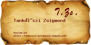 Tankóczi Zsigmond névjegykártya